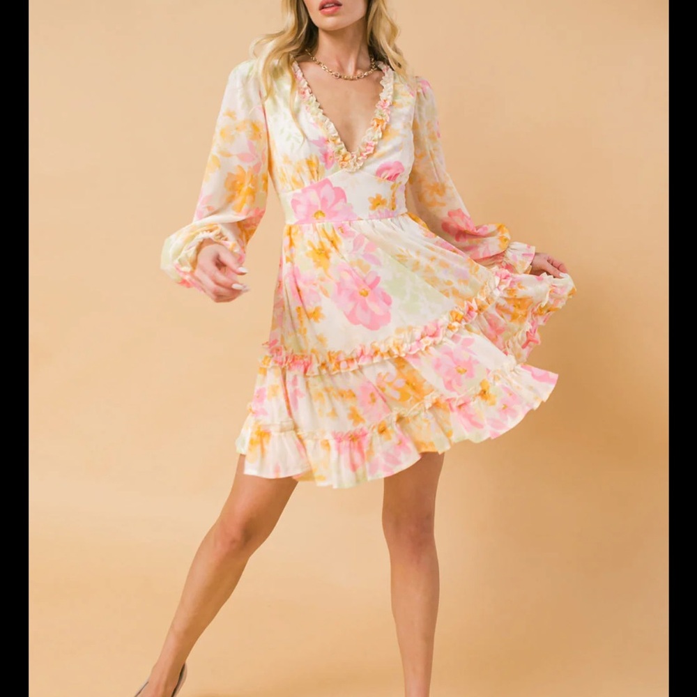 Spring floral dress